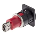 Switchcraft 6 Way Straight Panel Firewire Connector Female EHFW2BPKG
