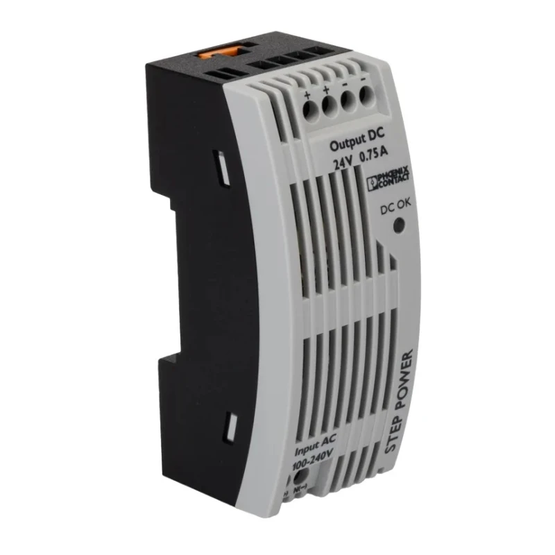 Phoenix Contact STEP POWER Switched Mode DIN Rail Power Supply 264V AC Input 24V DC, 750 mA Output, 18 W 2868622