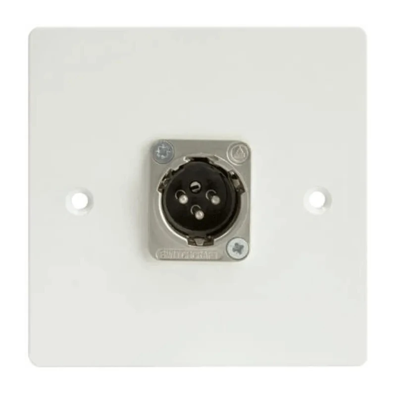 RS PRO Male 1 Gang Plastic Wall Mount XLR Faceplate 665-9639