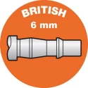 PREVOST Composite Body Safety Quick Connect Coupling 6mm, British Profile, 12 bar, -15°C to 70°C BSI 061806CP