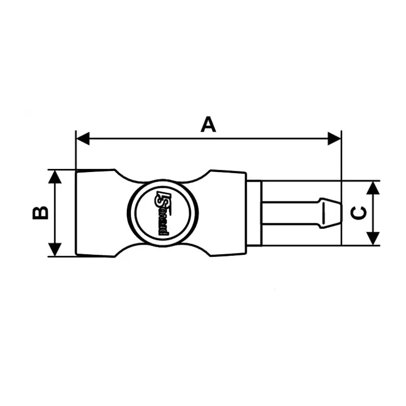 PREVOST Composite Body Safety Quick Connect Coupling 8mm ASI 061808CP