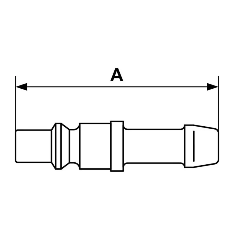 PREVOST Treated Steel Plug for Pneumatic Quick Connect Coupling 10mm ARP 066810P2