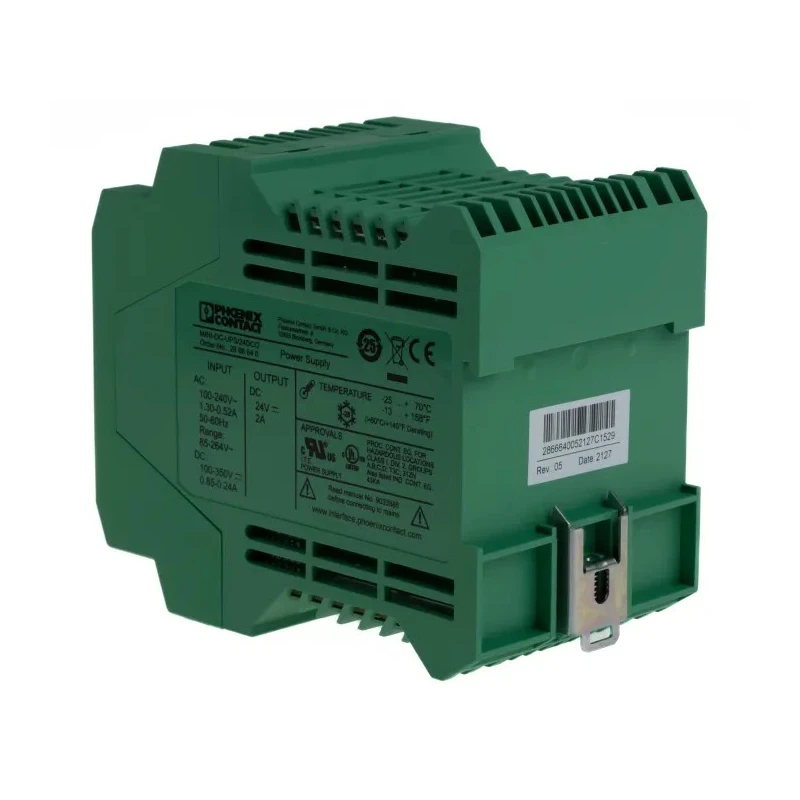 Phoenix Contact Uninterruptible Power Supply 350V dc Input 48W 24V dc Output 2A MINI-DC 2866640