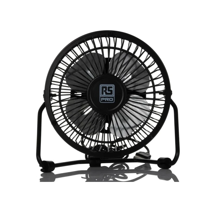 RS PRO 100 mm Blade Diameter USB Powered Desk Fan 5V DC 1 Speed RS PRO 135-8869