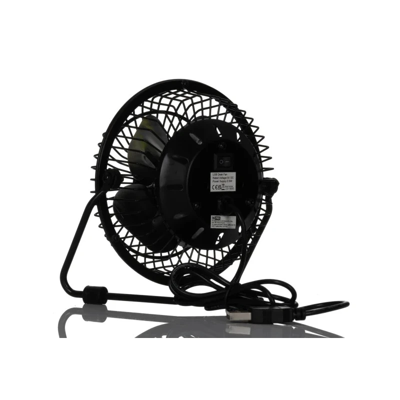 RS PRO 100 mm Blade Diameter USB Powered Desk Fan 5V DC 1 Speed RS PRO 135-8869