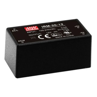MEAN WELL IRM-20-12 Switching Power Supply 12V DC 21.6W Universal Input 85-264V AC IRM-20-12