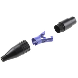 Amphenol Industrial Cable XLR Connector Straight 120V Female 3 Way Tin Plating AC3FBJ
