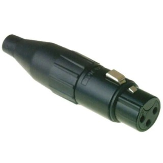 Amphenol Industrial Through Hole 3 Way Female XLR Connector, Straight Orientation, Tin Plating, 133V AC3FB