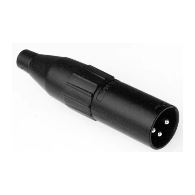 Amphenol Industrial Cable XLR Connector Straight 3 Contacts 1A 133V AC Silver Plating AC3MMBJ