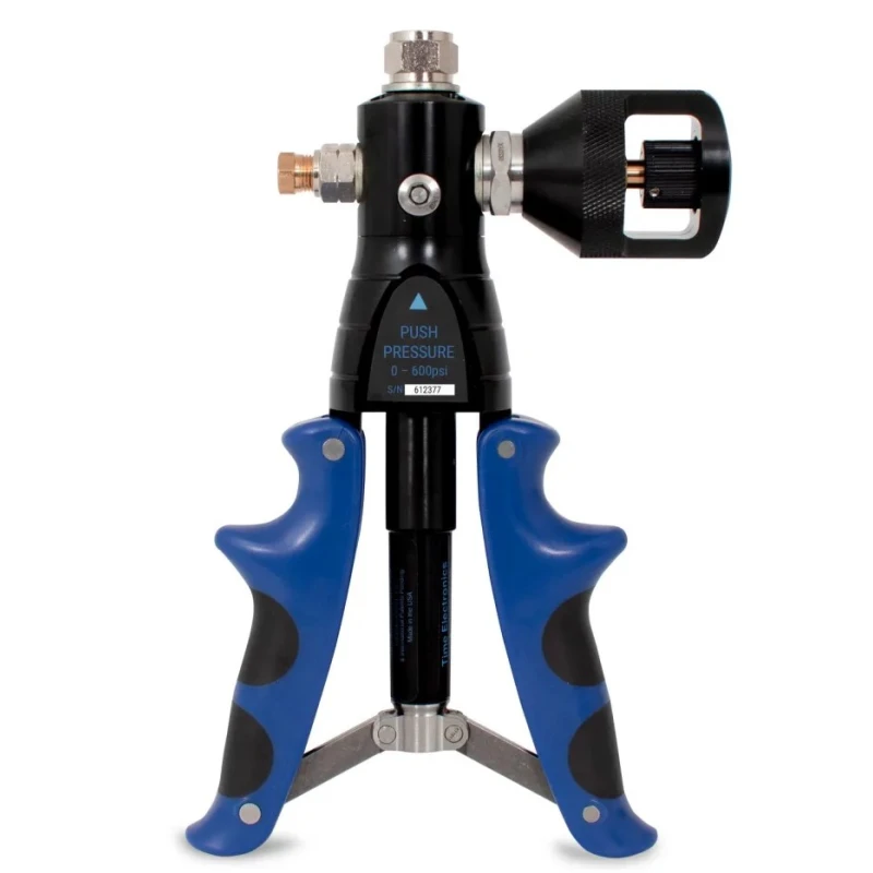 Time Electronics Hand Pump Pressure Pump Kit 7090, Maximum Pressure 40 bar, Vacuum to -950 mbar, Hose Length 1m