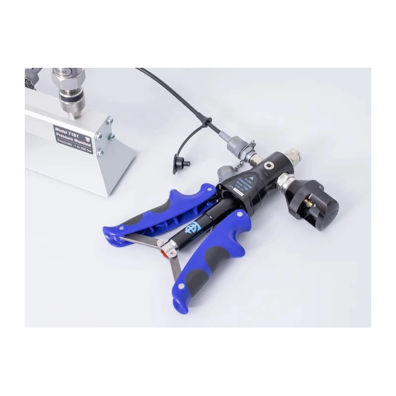 Time Electronics Hand Pump Pressure Pump Kit 7090, Maximum Pressure 40 bar, Vacuum to -950 mbar, Hose Length 1m
