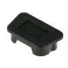 RS PRO Dust Cap for Use With Female 9-Pin D-Sub Connector Carbon Black Reinforced Polypropylene 666-0910