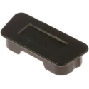 RS PRO Dust Cap for Use with D-Sub Connector Male 25 Contacts Black Polyethylene 666-0914