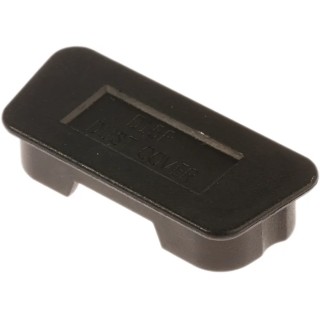 RS PRO Dust Cap for Use with D-Sub Connector Male 25 Contacts Black Polyethylene 666-0914