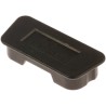 RS PRO Dust Cap for Use with D-Sub Connector Male 25 Contacts Black Polyethylene 666-0914