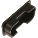 RS PRO Dust Cap for Use with D-Sub Connector Male 25 Contacts Black Polyethylene 666-0914