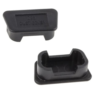 RS PRO Female 9 Way D-Sub Connector Dust Cap Carbon Black Reinforced Polypropylene 666-0939