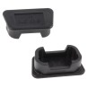 RS PRO Female 9 Way D-Sub Connector Dust Cap Carbon Black Reinforced Polypropylene 666-0939