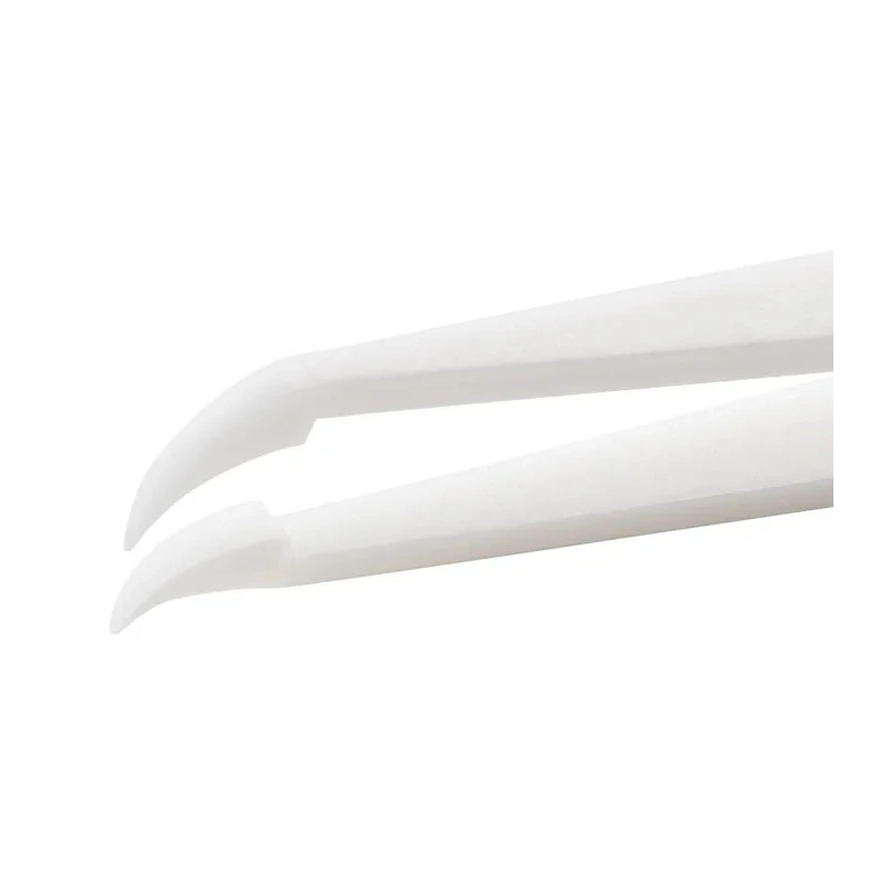 ideal-tek 115mm Plastic Fine Curved Tweezer Anti-Magnetic 707A.DG.ITR