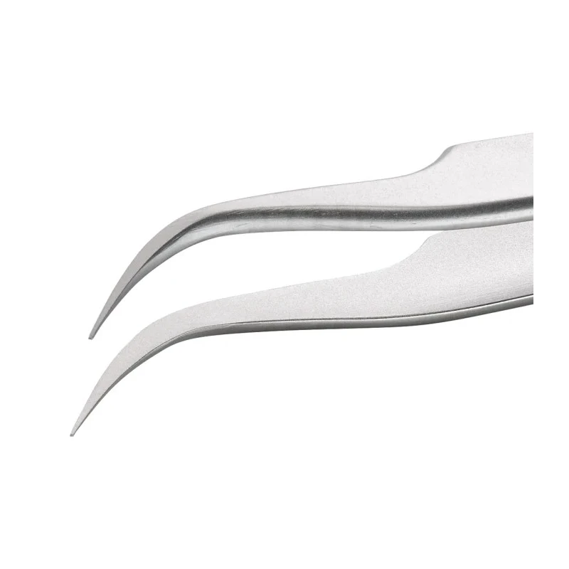 ideal-tek Stainless Steel Sharp Curved Fine Tweezer 115mm 7A.SA