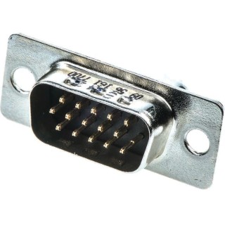 HARTING 62 Way Straight 2.41 mm Pitch Through Hole D-Sub Connector with Screw Lock Male 09564617700