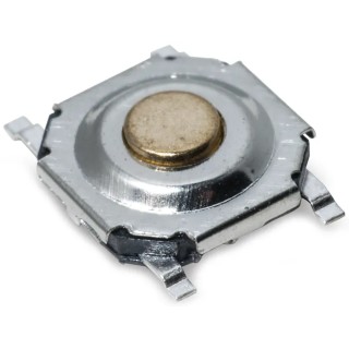 C & K Gold Tactile Switch Button SPST 20mA 15 V dc Surface Mount IP40 