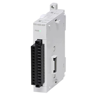 Mitsubishi Electric Analogue Module DC Input 4 Inputs DIN Rail Mount for iQ FX5 PLC FX5-4AD-ADP