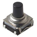 C & K IP67 Black Tactile Switch Button SPST 10mA 32 V dc Surface Mount 