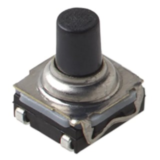 C & K IP67 Black Tactile Switch Button SPST 10mA 32 V dc Surface Mount 