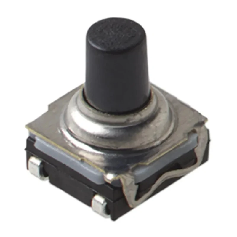 C & K IP67 Black Tactile Switch Button SPST 10mA 32 V dc Surface Mount 