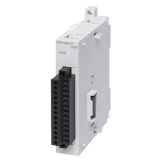 Mitsubishi Electric Analogue Module DC Input 4, Output 4, DIN Rail Mount for iQ FX5 PLC FX5-4AD-PT-ADP