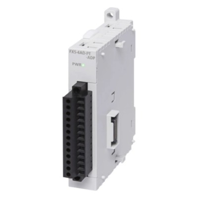 Mitsubishi Electric Analogue Module DC Input 4, Output 4, DIN Rail Mount for iQ FX5 PLC FX5-4AD-PT-ADP