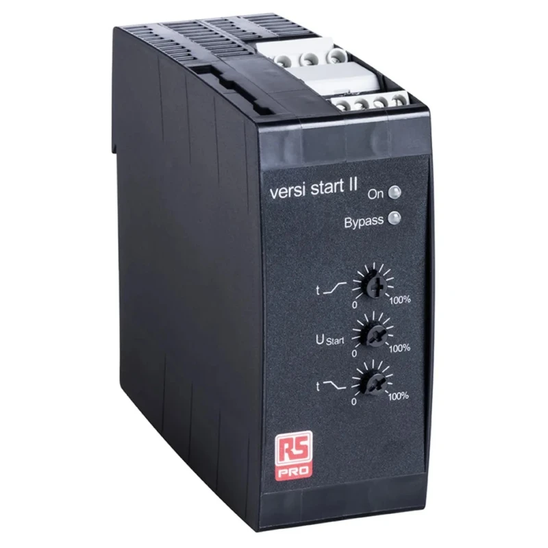 RS PRO Soft Starter, 400V AC, 7.5 kW, 2 Phase, DIN Rail Mount, IP20 IP20