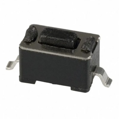 C & K IP45 Black Tactile Switch Button 3 mm 50mA 250V AC 12V DC Surface Mount PTS635SL43SMTR LFS