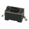 C & K IP45 Black Tactile Switch Button 3 mm 50mA 250V AC 12V DC Surface Mount PTS635SL43SMTR LFS