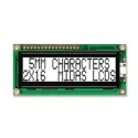 Midas G Alphanumeric LED LCD Monochrome Display 2 x 16 Characters White on White MC21605G6W-FPTLW-V2
