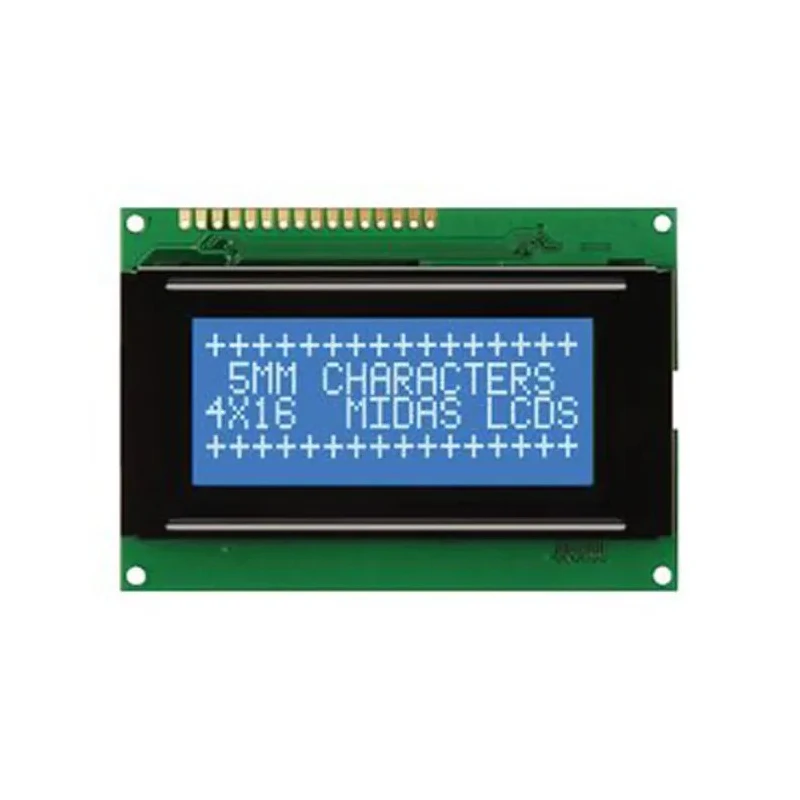 Midas Alphanumeric LED LCD Monochrome Display Blue on White 4 x 16 Characters MC41605A6W-BNMLW-V2