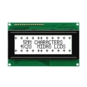 Midas Alphanumeric LED LCD Monochrome Display White on White 4 x 20 MC42005A6W-FPTLW-V2