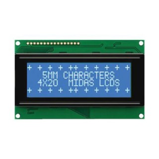 Midas LCD Monochrome Display Alphanumeric Blue on White 2 x 40 Characters MC24005A6W-BNMLW-V2