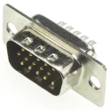HARTING D-Sub 15 Way Straight 2.29 mm Pitch Cable D-Sub Connector 09561005615050