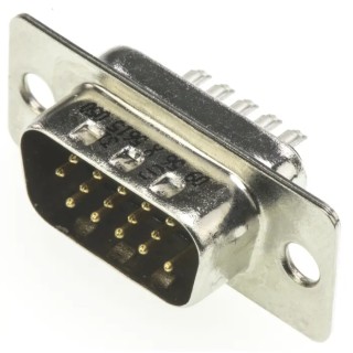 HARTING D-Sub 15 Way Straight 2.29 mm Pitch Cable D-Sub Connector 09561005615050