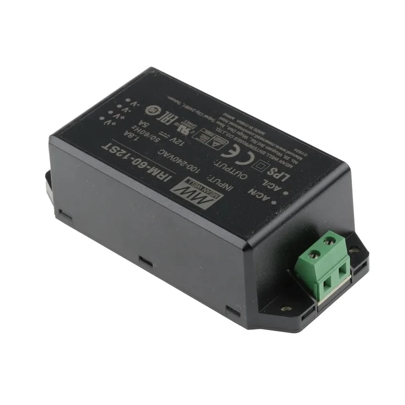 MEAN WELL 60W 12V dc Single Output Chassis Mount Switching Power Supply IRM-60-12ST