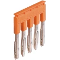 Entrelec JB8 Series Orange Polyamide Jumper Bar for Use with Terminal Block 1SNK908305R0000