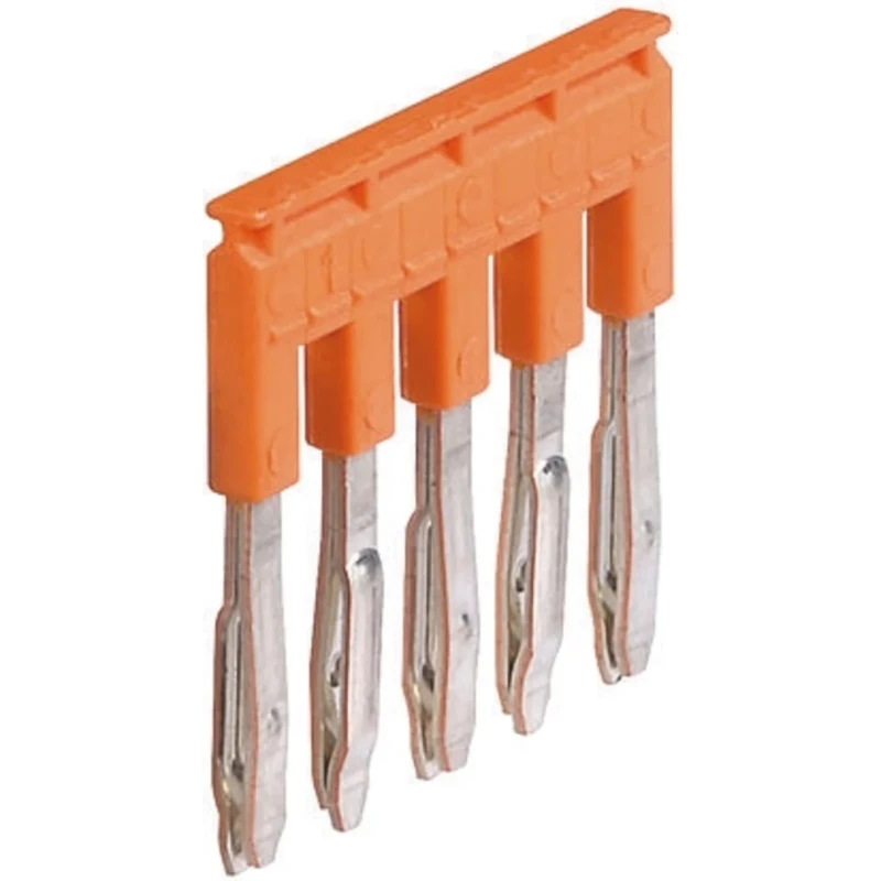 Entrelec JB8 Series Orange Polyamide Jumper Bar for Use with Terminal Block 1SNK908305R0000