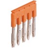 Entrelec JB8 Series Orange Polyamide Jumper Bar for Use with Terminal Block 1SNK908305R0000