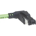 HARTING Cat5 Ethernet Cable 0.5 m Green RJ45 Male to Unterminated U/FTP PVC 09470600023