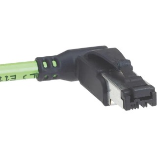 HARTING Cat5 Ethernet Cable 0.5 m Green RJ45 Male to Unterminated U/FTP PVC 09470600023