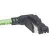HARTING Cat5 Ethernet Cable 0.5 m Green RJ45 Male to Unterminated U/FTP PVC 09470600023