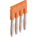 Entrelec JB6 Series Orange Polyamide Jumper Bar for Use with Terminal Block 1SNK906304R0000
