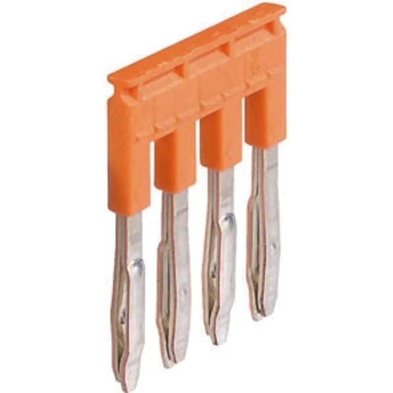 Entrelec JB6 Series Orange Polyamide Jumper Bar for Use with Terminal Block 1SNK906304R0000